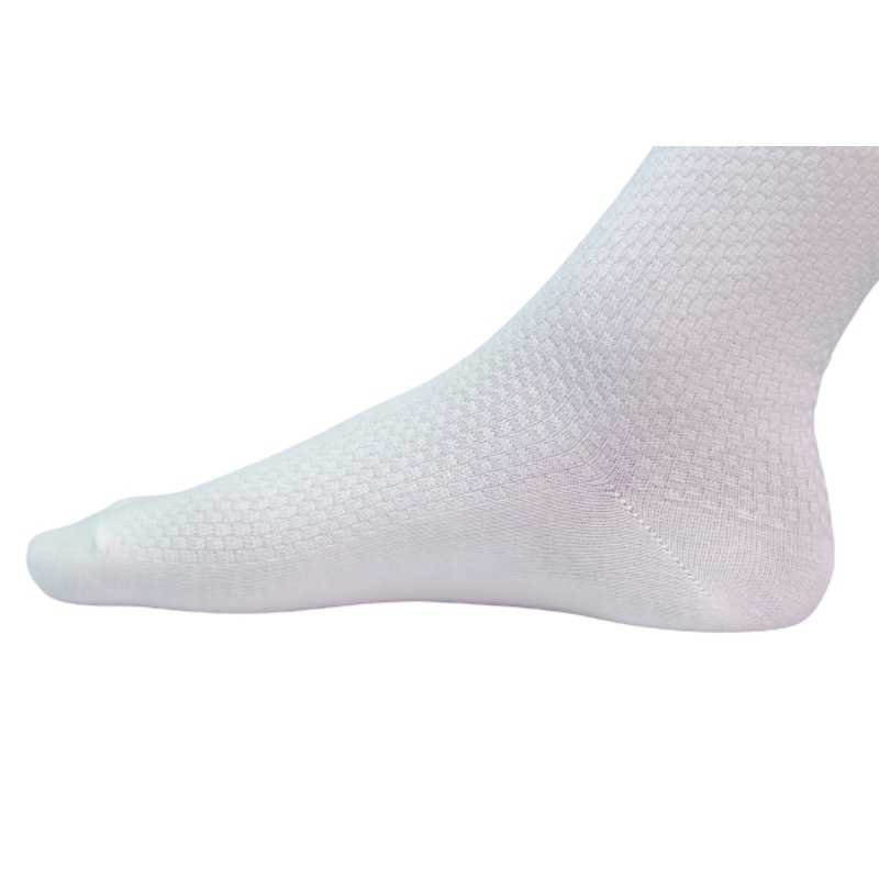 Chokore Off White Double Needle Bamboo Socks