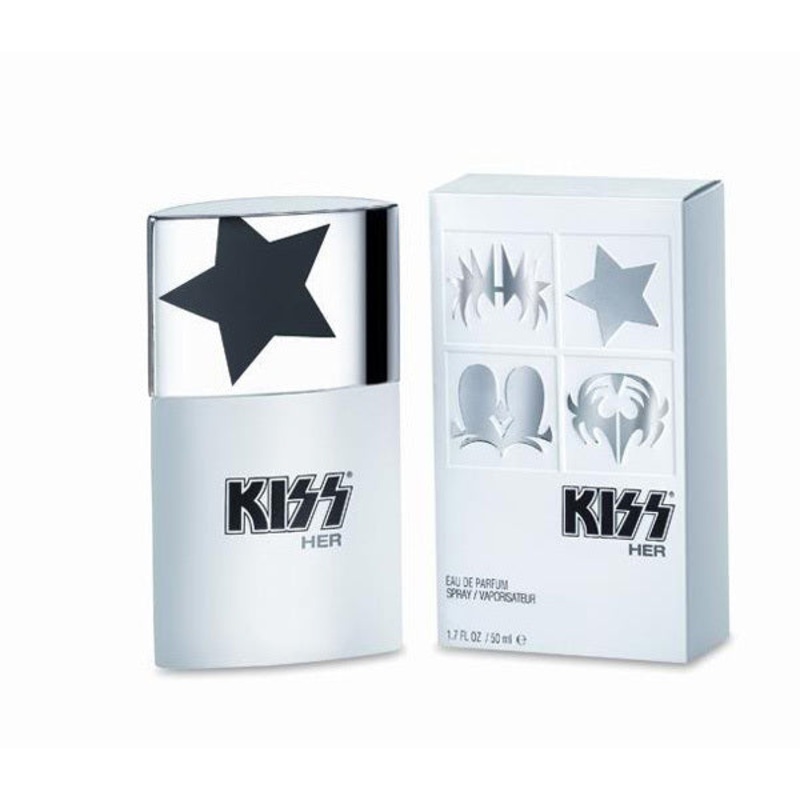 Kiss Her Rock Band by Kiss 3.4 Oz. Eau De Parfum For Women