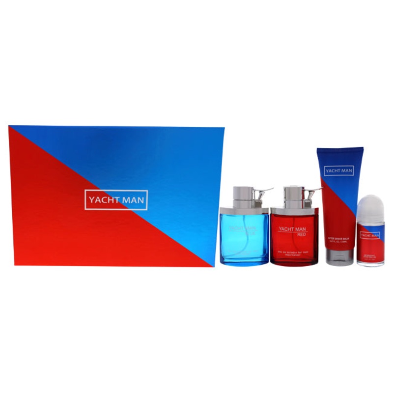 Yacht Man Blue And Yacht Man Red Gift Set 3.4 oz.
