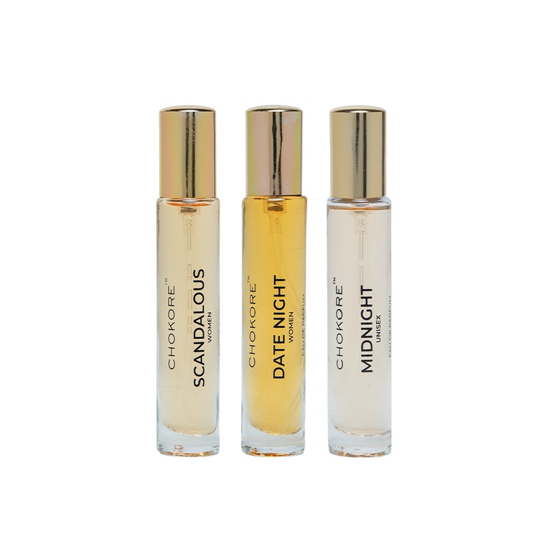Scandalous  Date Night  Midnight | 3 x 15ml Perfume Combo For Women | (Evening / Night)