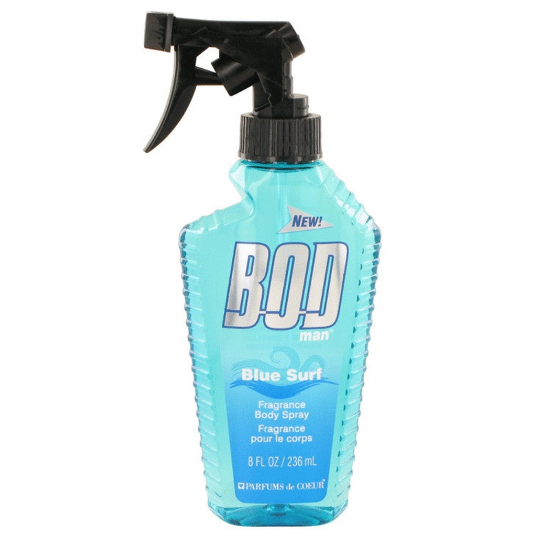 Bod Man Blue Surf by Parfums De Coeur For Men Body Spray 8 oz