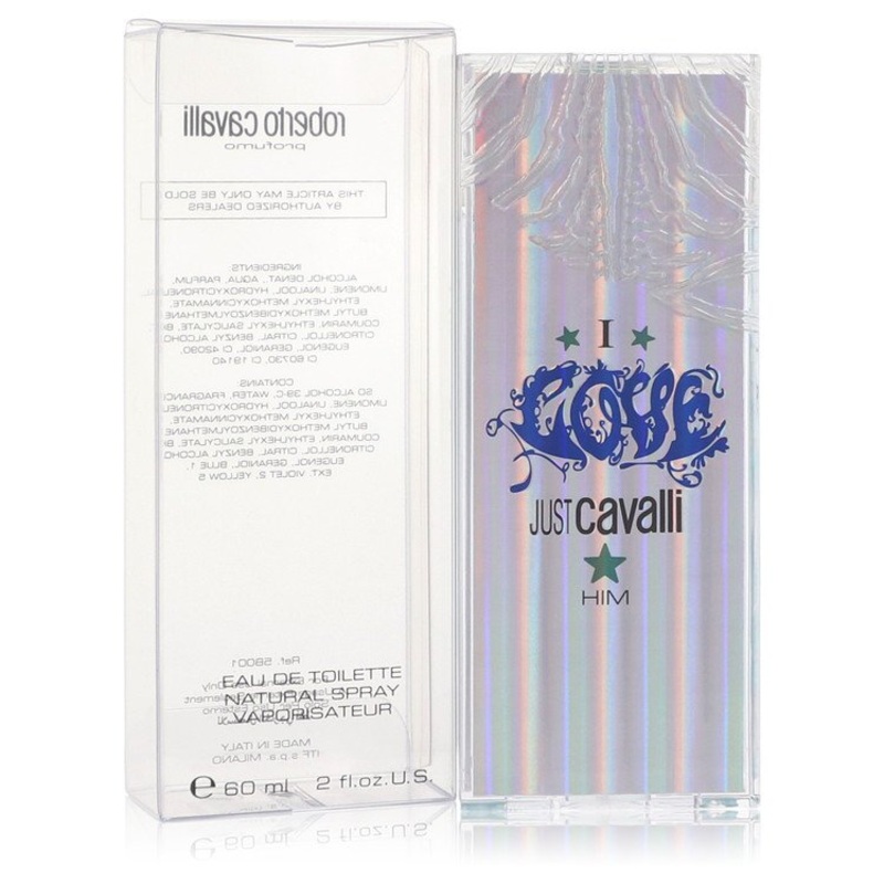 I love him by Roberto Cavalli Eau De Toilette Spray 2 oz / 60 ml for Men
