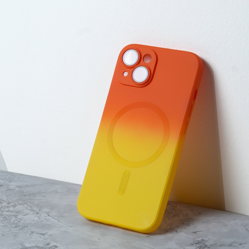 Chokore Gradient Lens Guard MagSafe Cover for iPhone IPHONE 14 orange & yellow
