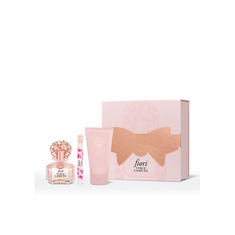 Fiori Gift Set by Vince Camuto 3 Piece Gift Set: 3.4 Oz Eau De Parfum Spray + 5.0 Oz Body Lotion + 0.34 Oz Eau De Parfum Rollerball Pen. For Women