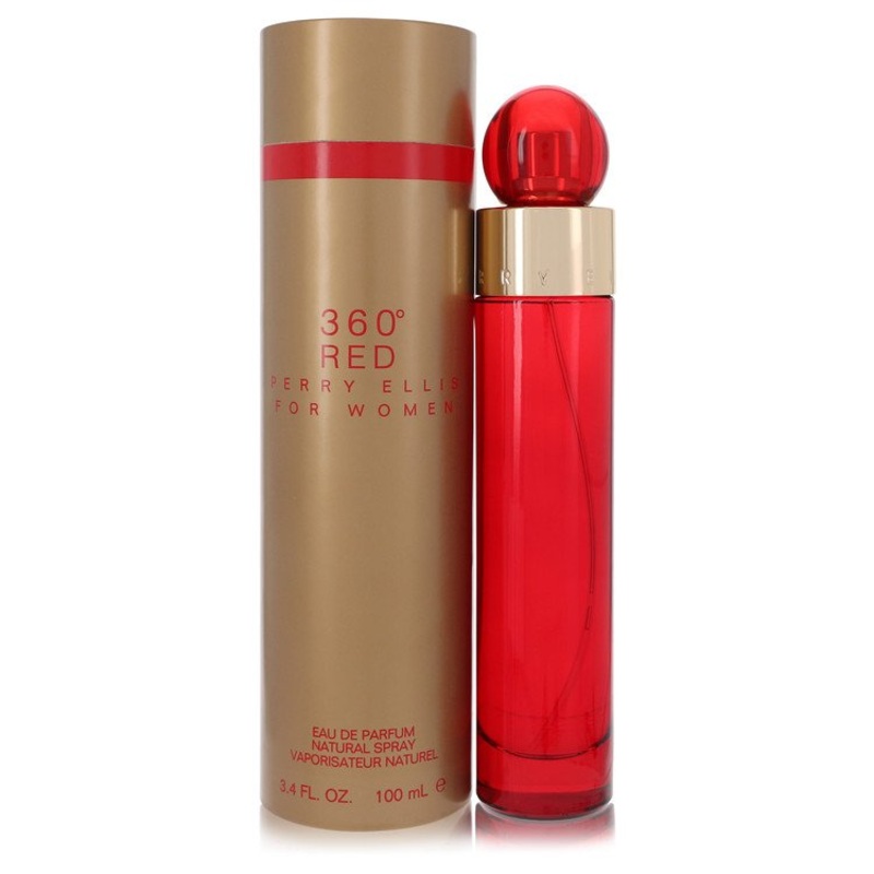 Perry Ellis 360 Red By Perry Ellis 3.4 Oz Eau De Parfum Spray For Women In Box