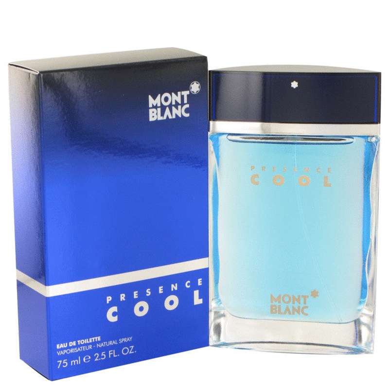 Presence Cool by Mont Blanc Eau De Toilette Spray 2.5 oz for Men – Premium Designer Fragrance
