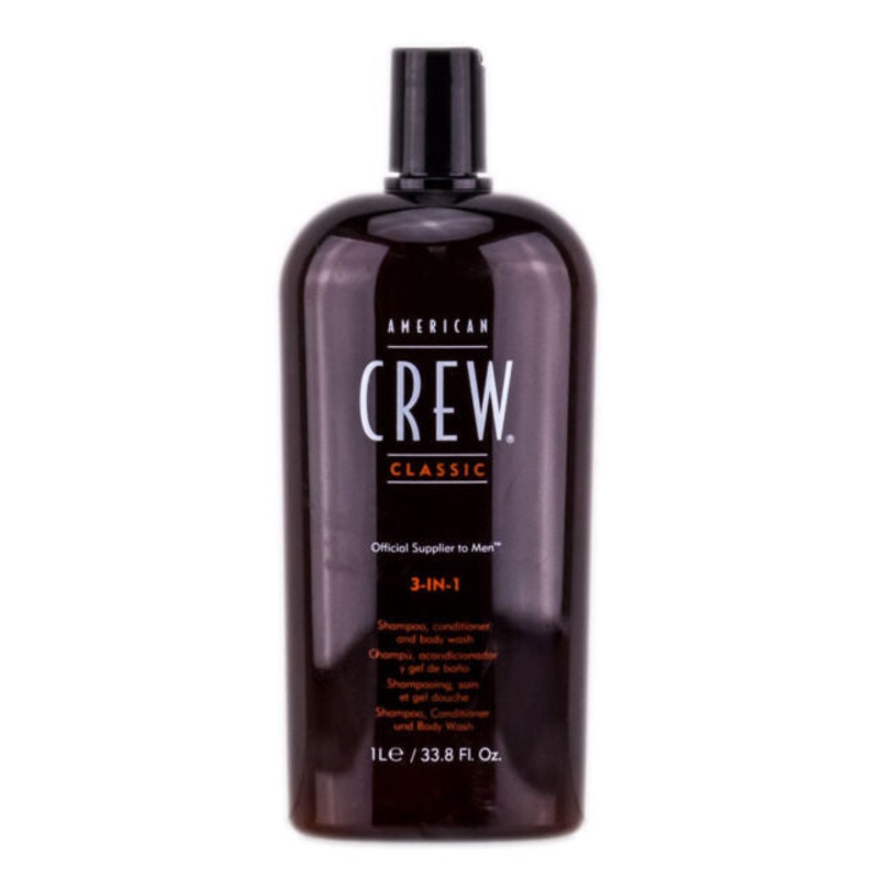 American Crew Classic 3 in 1 Conditioner Shampoo 33.8 OZ Shampoo for Men