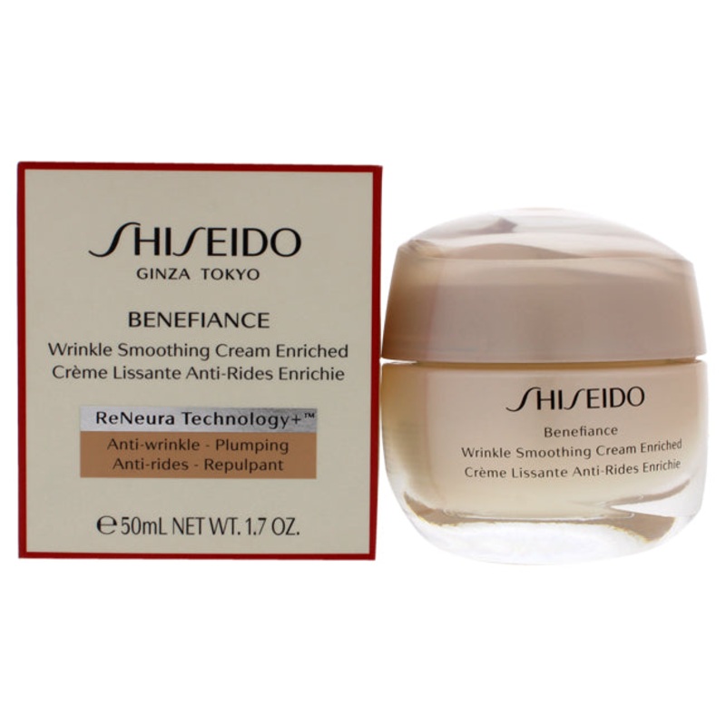 Benefiance Wrinkle Smoothing Cream Enriched by Shiseido for Unisex – 1.7 oz Cream