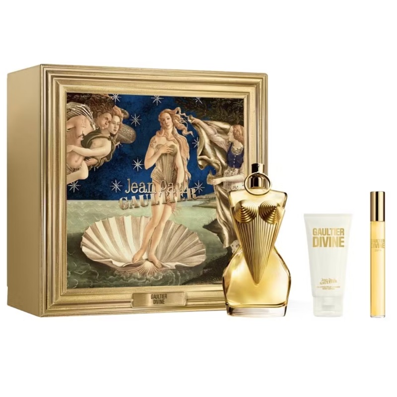 Jean Paul Gaultier JPG Divine 3PCS Gift Set – 100ML EDP Spray + 75ML Body Lotion + 10ML EDP Spray (Women)