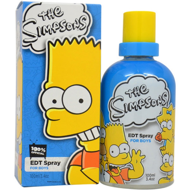 Kids The Simpsons by Air Val International 3.4 Oz. Eau De Toilette For Men