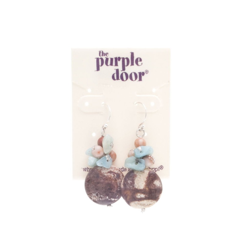 The Purple Door The Sophie Dangle Earrings PDE-51-FL Jade
