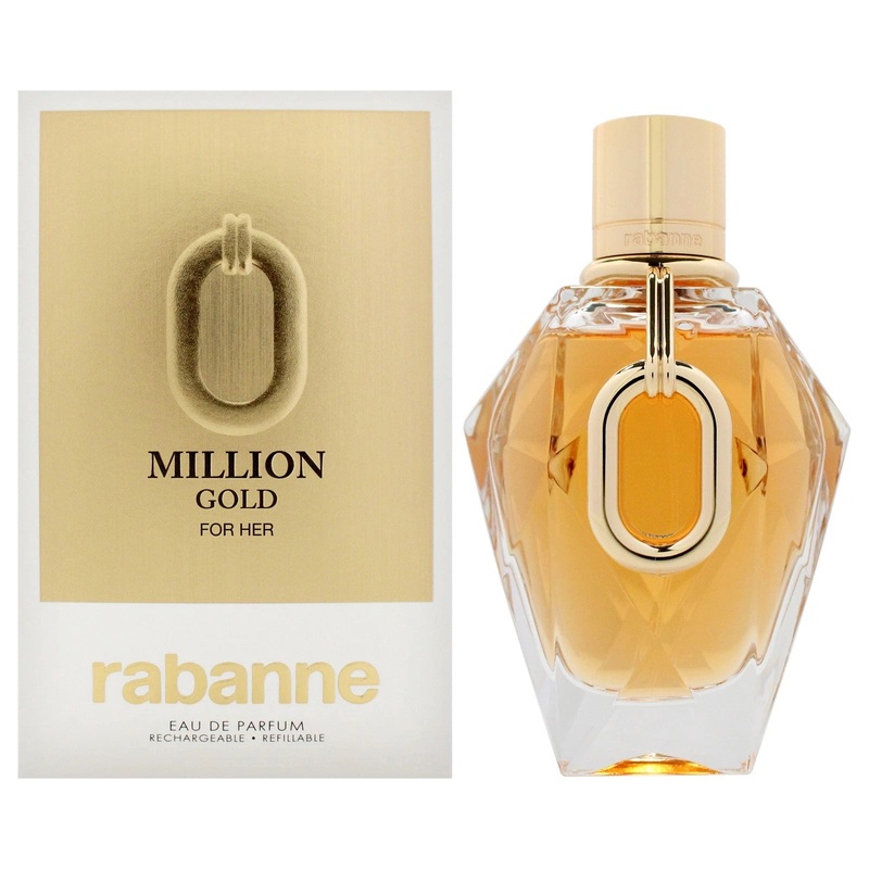 Million Gold by Paco Rabanne 3 oz Eau De Parfum Spray for Women Default Title