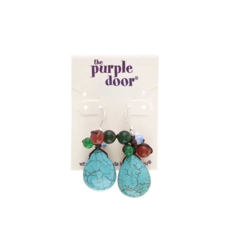 The Purple Door The Lindsey Dangle Earrings PDE-76-DD Pale Yellow