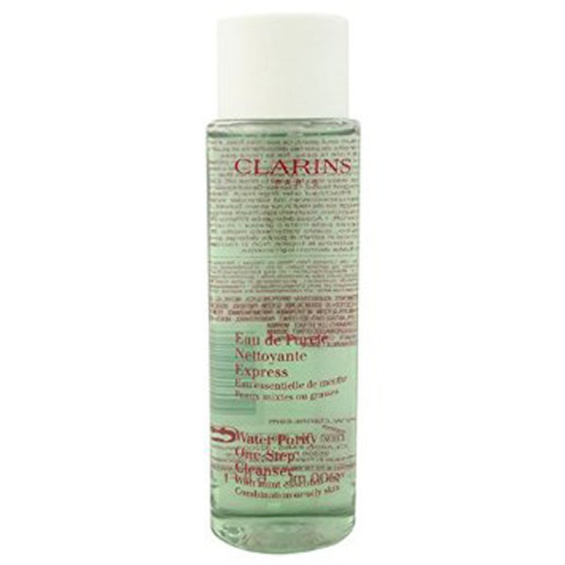 Clarins Water Comfort One-Step Cleanser with Mint Essential Water Combination (Oily Skin) by Clarins 6.8 Oz. Cleanser For Unisex
