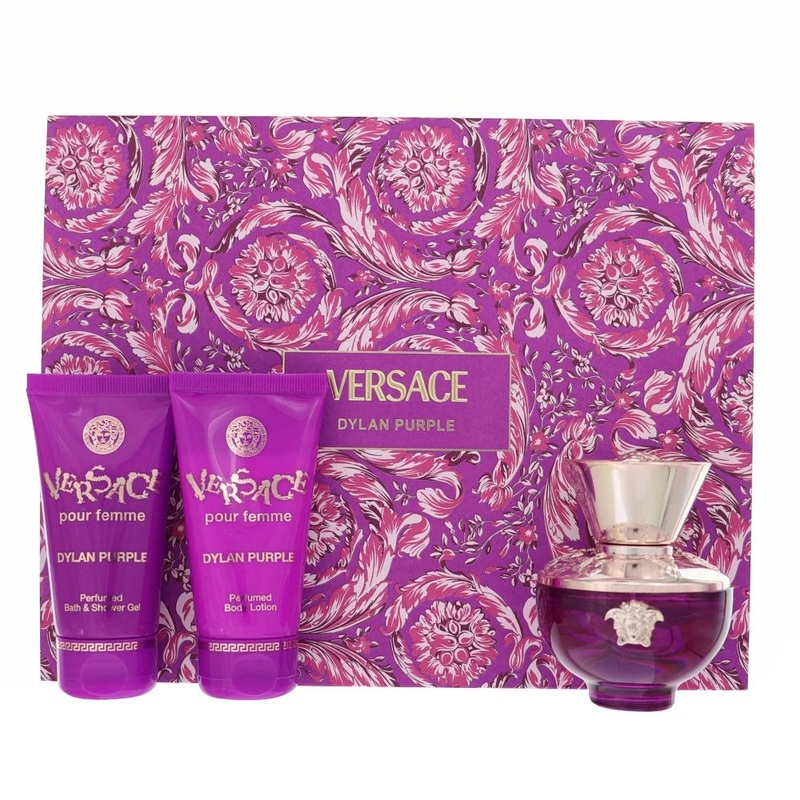 Versace Dylan Purple by Versace Gift Set 3 Pc with 1.7 oz Default Title