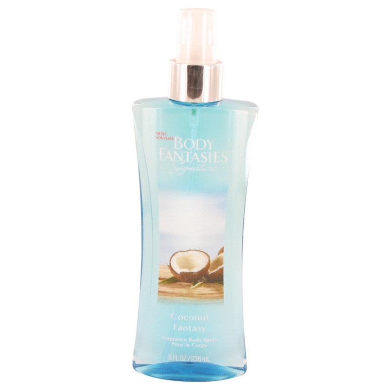 Body Fantasies Signature Coconut Fantasy by Parfums De Coeur For Women Body Spray 8 oz