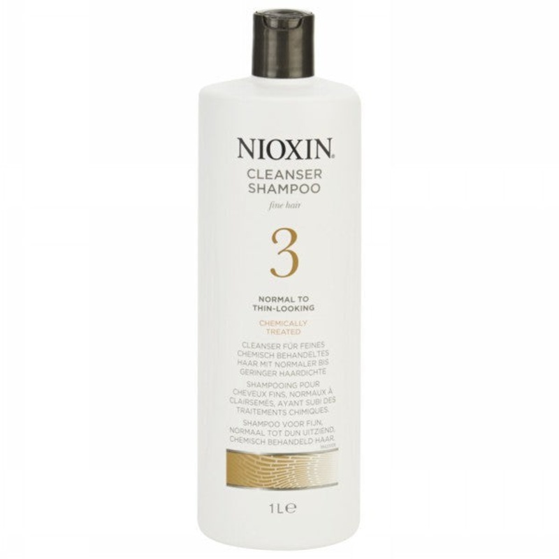Nioxin System 3 Cleanser Shampoo by Nioxin 33.8 Oz. Shampoo For Women (For Fine, Chemically Treated, Normal To Thin Looking Hair)