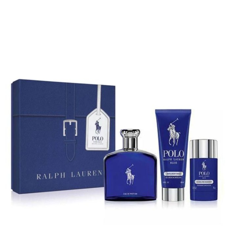 Polo Blue 3 Piece Gift Set by Ralph Lauren for Men