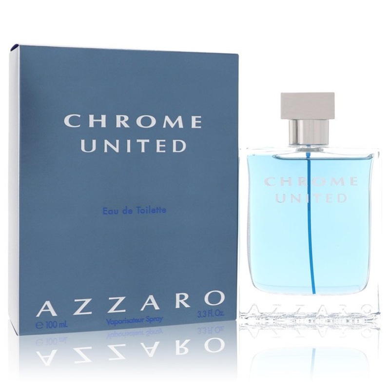 Cologne Azzaro Chrome United 3.4 Oz  EDT Spray for Men