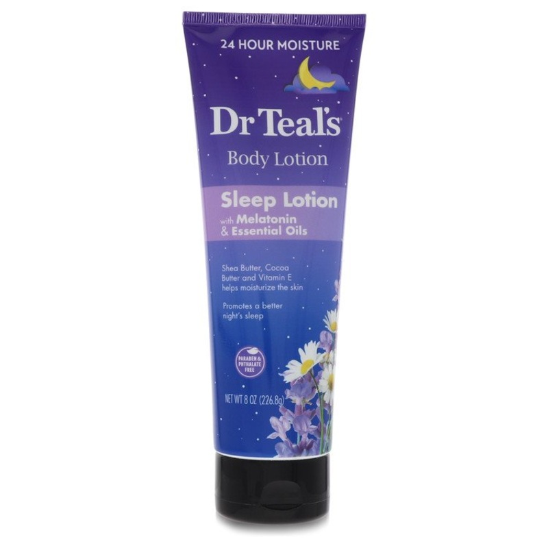 Dr Teal’s Sleep Lotion by Dr Teal’s Sleep Lotion with Melatonin & Essential Oils Promotes a better night’s sleep (Shea butter, Cocoa Butter and Vitamin E 8 oz for Women – Premium Designer Fragrance