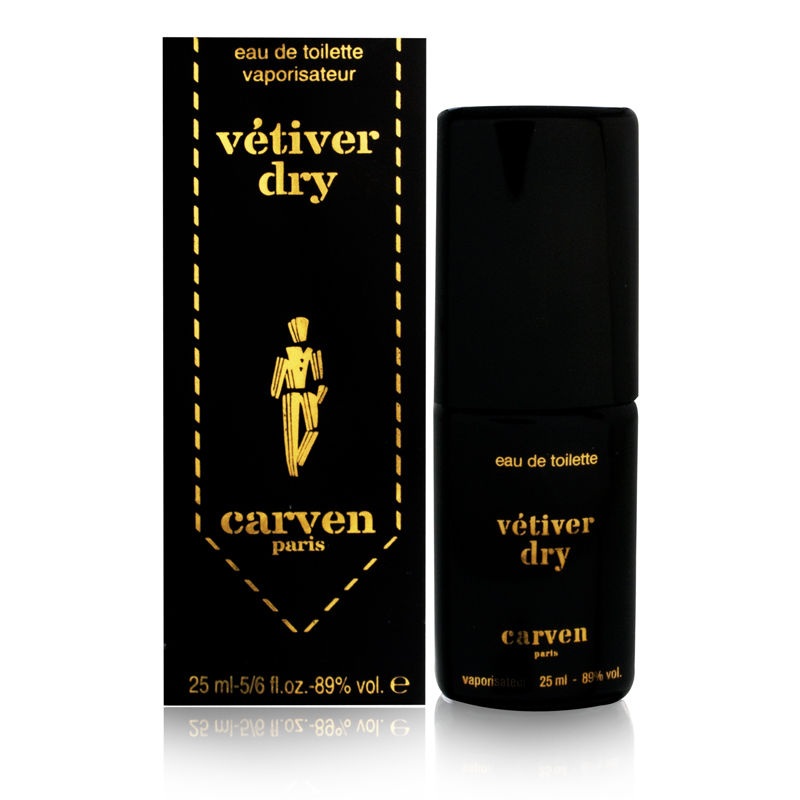 Vetiver Dry by Carven for Men 0.8 oz Eau de Toilette Spray