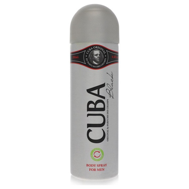 CUBA Black by Fragluxe Body Spray 6.6 oz for Men – Premium Designer Fragrance