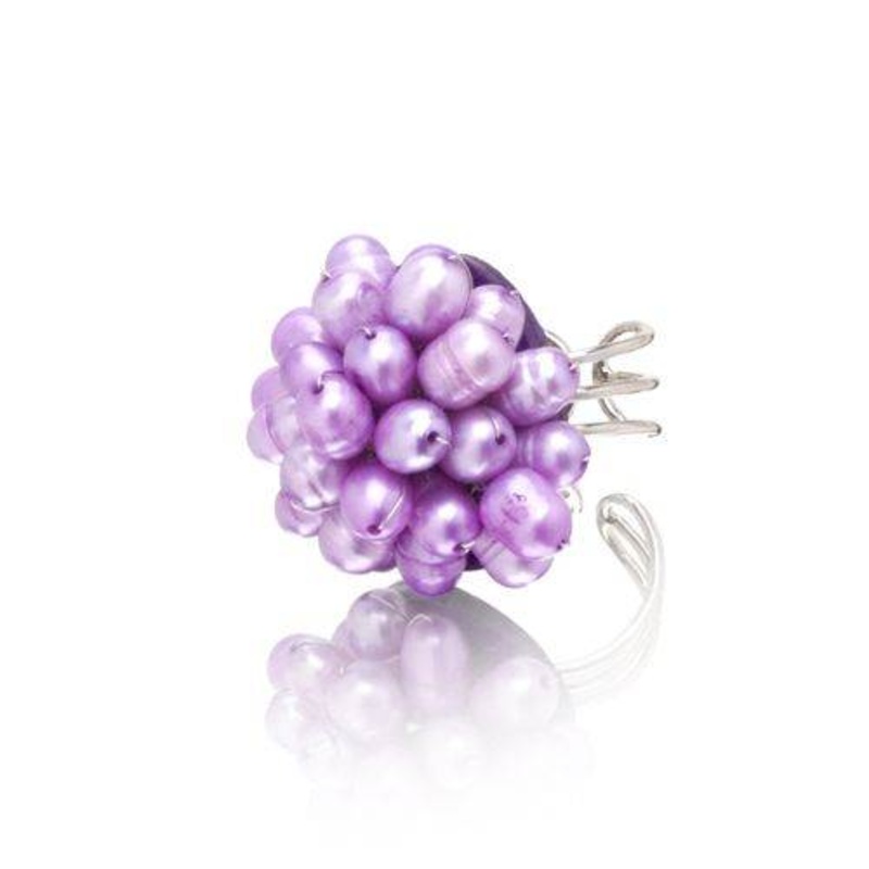 The Purple Door The Eve Pearl Ring PDR-50 White