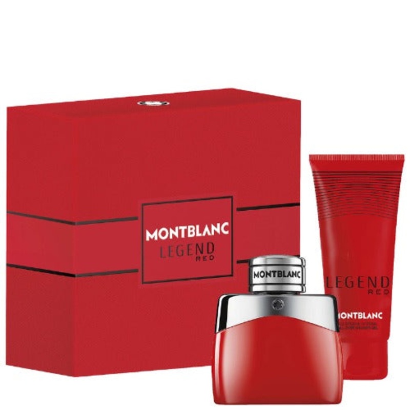 Mont Blanc Legend Red 2 Piece Gift Set 2 Piece Gift Set With 1.7 Oz EDP