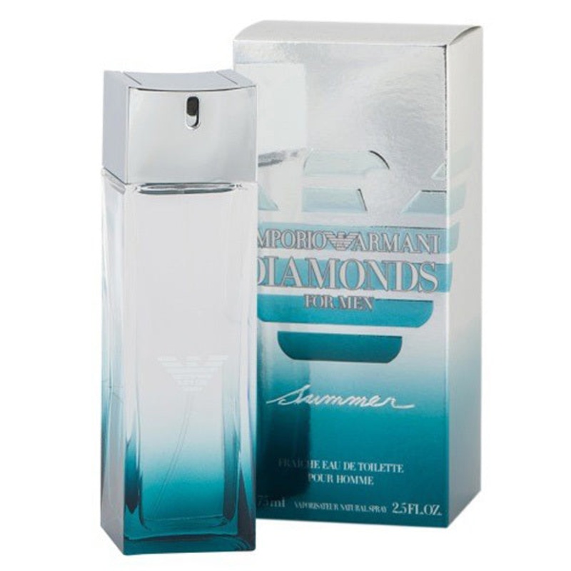 Emporio Armani Diamonds Summer by Giorgio Armani 2.5 Oz. Eau De Toilette For Men