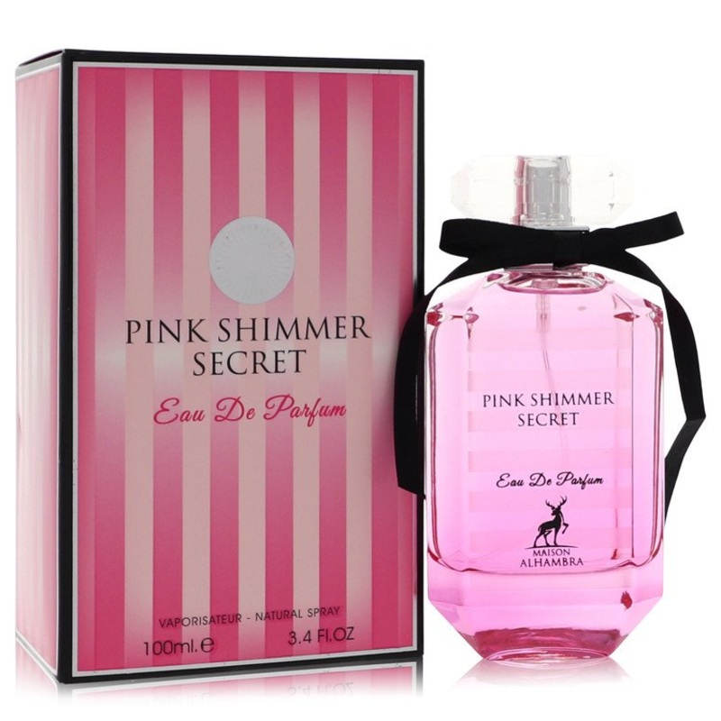 Pink Shimmer Secret by Maison Alhambra Eau De Parfum Spray 3.4 oz for Women – Premium Designer Fragrance