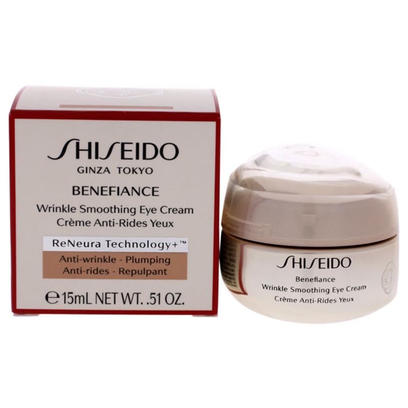 Benefiance Wrinkle Smoothing Eye Cream by Shiseido for Unisex – 0.51 oz Eye Cream
