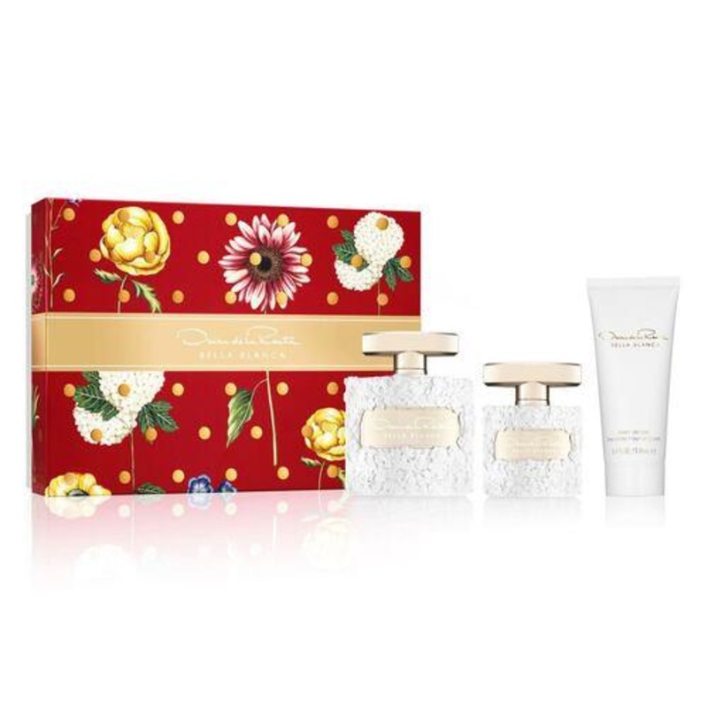 Oscar Bella Blanca EDP Gift Set for Women (3PC) 100mL EDP spray + 100mL body lotion + 30mL mini