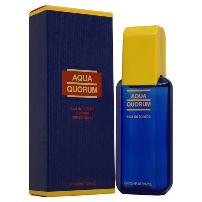 AQUA QUORUM BY ANTONIO PUIG FOR MEN –  Eau De Toilette SPRAY 3.4 oz.