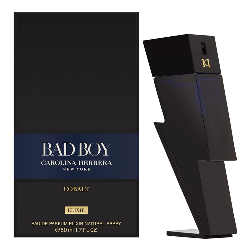 Bad Boy Cobalt Elixir by Carolina Herrera for Men 1.7 oz Eau de Parfum Elixir Spray