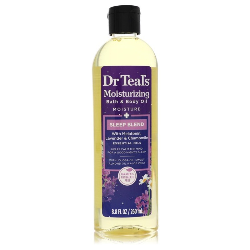 Dr Teal’s Moisturizing Bath & Body Oil Sleep Blend by Dr Teal’s For Women Bath & Body Oil with Melatonin, Lavender & Chamomile 8.8 oz