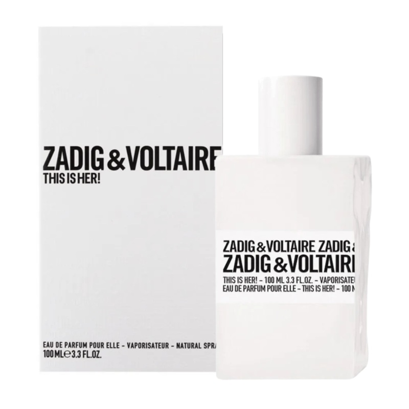 Zadig & Voltaire This Is Her! Eau De Parfum Women’s Perfume Spray (50ml, 100ml) 50ml