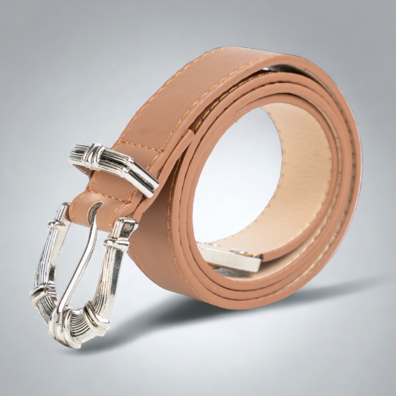 Chokore Retro Pin Buckle Leather Belt (Camel)